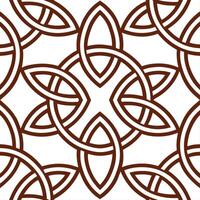 Clean Celtic knots and spirals seamless tile pattern with rich earthy tones and intricate designs concept as Rich earthy tones highlight Celtic knots intertwined with spirals in seamless Set 2 vector