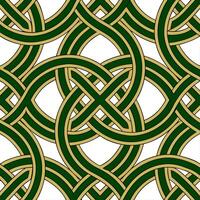 Clean Celtic knots and spirals seamless tile pattern with rich earthy tones and intricate designs concept as Rich earthy tones highlight Celtic knots intertwined with spirals in seamless vector