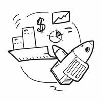 Clean Cargo plane and a financial analysis report symbolizing transport finance in double exposure with copy space concept as A cargo plane blended with a financial analysis report repr vector