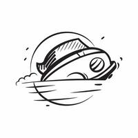 Clean Car icon with copy space on a white background concept as A image of a car icon with ample copy space on a white background perfect for automotive and driver themed visuals vector