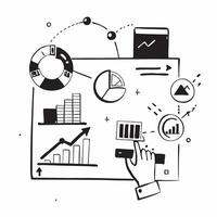 Clean Cargo plane and a cost allocation chart symbolizing expense allocation in double exposure with copy space concept as A cargo plane blended with a cost allocation chart representin vector