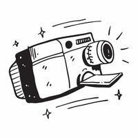 Clean Camera and Reflector concept as A camera with a reflector and ample copy space representing lighting and image enhancement in photography in Photo Stock Concept vector