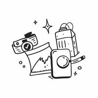 Clean Camera and water bottle icon with copy space for social media posts concept as An illustrative camera and water bottle icon with copy space tailored for social media posts and digi vector