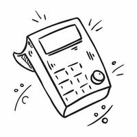 Clean Calculator icon with copy space on a tech themed background concept as A image of a calculator icon with generous copy space on a tech themed background ideal for business f vector