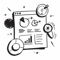 Clean Business dashboard symbol with copy space for project planning concept as An artistic rendering of a business dashboard symbol with spacious copy space suitable for project plannin Set 7 vector