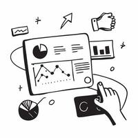 Clean Business dashboard illustration with copy space for business reports concept as A visually appealing business dashboard illustration with copy space designed to enhance business re Set 3 vector