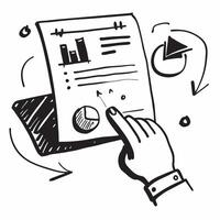 Clean Business dashboard illustration with copy space for business reports concept as A visually appealing business dashboard illustration with copy space designed to enhance business re Set 6 vector