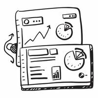Clean Business dashboard symbol with copy space for project planning concept as An artistic rendering of a business dashboard symbol with spacious copy space suitable for project plannin Set 2 vector