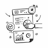 Clean Business dashboard symbol with copy space for project planning concept as An artistic rendering of a business dashboard symbol with spacious copy space suitable for project plannin Set 3 vector
