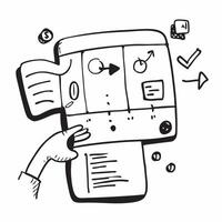 Clean Business dashboard illustration with blank area for customizable text concept as A creative depiction of a business dashboard illustration featuring a blank area for customizable t vector