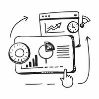 Clean Business dashboard icon with copy space on white background concept as A illustration of a business dashboard icon with ample copy space on a white background perfect for bu Set 4 vector