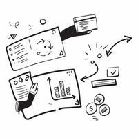 Clean Business dashboard illustration with space for text and graphics concept as An illustrative business dashboard design featuring ample space for both text and graphics perfect for i Set 2 vector