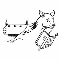 Clean Bull and bear symbol with copy space for trading platforms concept as An artistic rendering of a bull and bear symbol with spacious copy space suitable for trading platforms stock vector