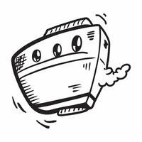 Clean Bus icon with copy space on a white background concept as A image of a bus icon with generous copy space on a white background ideal for travel and public transportation the vector