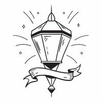 Clean Brazilian Lantern and Flag concept as Lantern with Brazilian flag elements and ample space for text symbolizing light and Independence Day in Photo Stock Concept vector