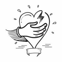 Clean Brazilian Independence Heart concept as Heart with Brazilian flag elements and ample space for text symbolizing love and Independence Day in Photo Stock Concept vector