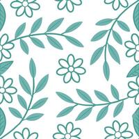 Clean Botanical watercolor frame seamless tile pattern with soft hues and natural beauty concept as Soft hued botanical watercolor frames form seamless tile patterns with natural beauty vector