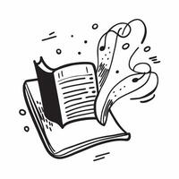 Clean Book illustration with copy space for advertising concept as A creative book illustration featuring ample copy space perfect for advertisements and marketing campaigns focused on e vector