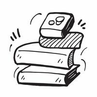 Clean Books icon with copy space on a white background concept as A image of books icon with generous copy space on a white background perfect for reading and retirement themed vi Set 2 vector
