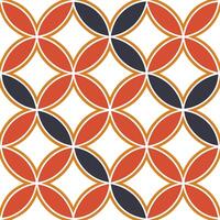 Clean Bold retro geometric seamless tile pattern contrasting colors isolated white background ideal for statement walls concept as Designing bold retro geometric seamless tile with contr vector