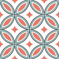 Clean Blend vintage banner frames mosaic tile repeats vibrant color palette white background for crisp stylish brand visuals concept as Classic design meets modern flair perfect for mar vector