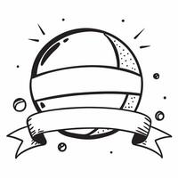 Clean Beach ball and surfboard icon with blank area for personalized messages concept as A customizable beach ball and surfboard icon featuring a blank area for adding personalized messa vector