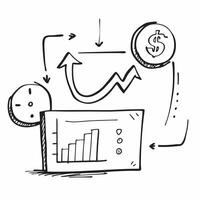 Clean Bar graph and currency sign icon with copy space for market presentations concept as A visually appealing bar graph and currency sign icon with copy space designed to enhance marke vector