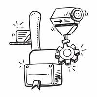 Clean Automation logistic symbol with copy space for project planning concept as An artistic rendering of an automation logistic symbol with spacious copy space suitable for project plan Set 9 vector