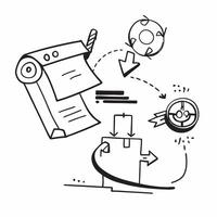 Clean Automation logistic symbol with copy space for project planning concept as An artistic rendering of an automation logistic symbol with spacious copy space suitable for project plan Set 3 vector