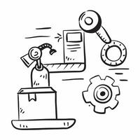 Clean Automation logistic icon with space for text and graphics on a blue background concept as A modern automation logistic icon design featuring space for both text and graphics on a b Set 4 vector