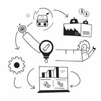 Clean Automation logistic icon with copy space on white background concept as A illustration of an automation logistic icon with ample copy space on a white background perfect for vector