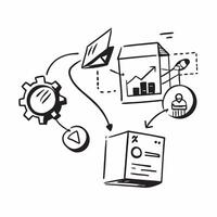 Clean Automation logistic icon with ample space for text and graphics concept as An iconographic automation logistic design offering ample space for both text and graphics perfect for il vector
