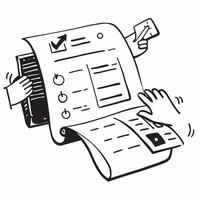 Clean Audit checklist and tax form icon with ample space for text and graphics concept as An iconographic audit checklist and tax form design offering ample space for both text and graph vector