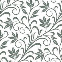 Clean Art nouveau floral seamless pattern with earthy tones for natural decor concept as Organic art nouveau floral elements seamlessly patterned using earthy color tones for natural int Set 2 vector