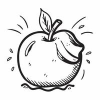 Clean Apple icon with copy space on a green background concept as A image of an apple icon with ample copy space on a green background ideal for healthy eating and nutrition theme vector