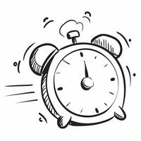 Clean Alarm clock symbol with copy space for daily schedules concept as An artistic rendering of an alarm clock symbol with spacious copy space suitable for daily schedules morning plans vector