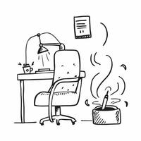 Clean Adjustable chair and a desktop humidifier symbolizing seating comfort and air quality with ample space for text concept as An adjustable chair and a desktop humidifier representin vector