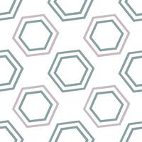 Clean Abstract retro polygon seamless pattern bright hues on white background suitable for stationery concept as Designing abstract seamless pattern with retro polygon shapes in bright h vector