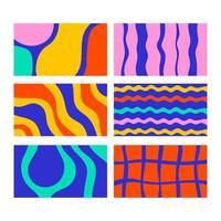 Minimal Vibrant Backgrounds Set vector