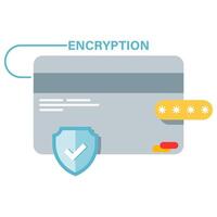 encrypted transactions, payments and finance vector