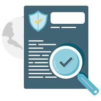 data security audit, data protection and security vector
