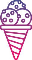 Ice Cream Cone Icon Symbol Art Sign vector