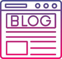 Blog Icon Symbol Art Sign vector
