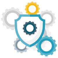privacy settings, digital security illustration vector