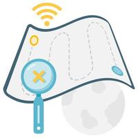 internet tracking blocking, digital security illustration vector