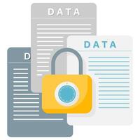digital data key, digital security illustration vector