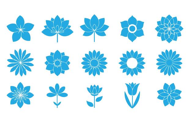 Abstract floral elements in warm shades