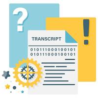automatic transcription, instant chat application vector
