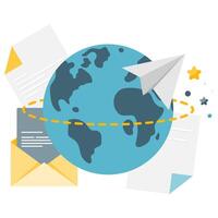communication network, instant chat application vector