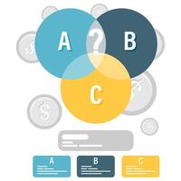 pie chart, business and financial analysis vector